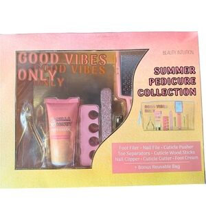 Pedicure Set - Pink and Gold